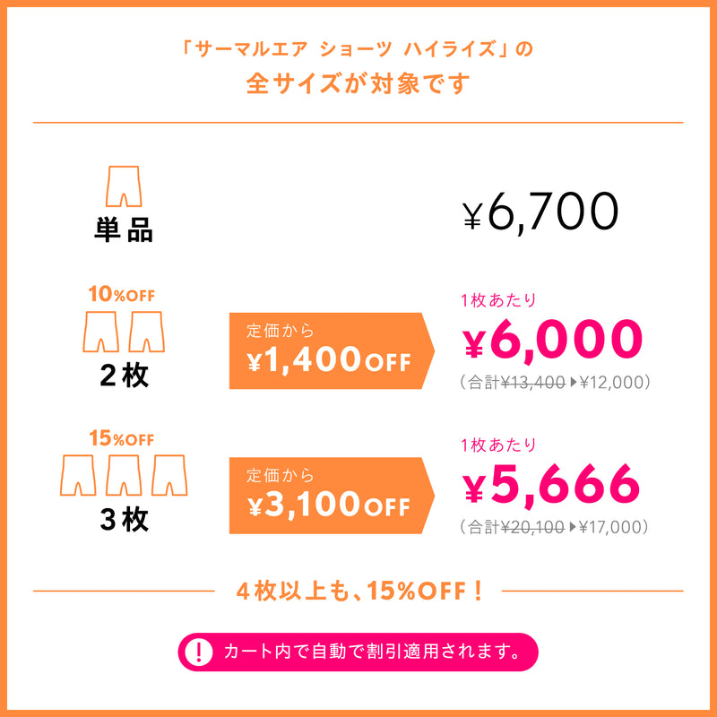 ベア サーマルエア ショーツ ハイライズ