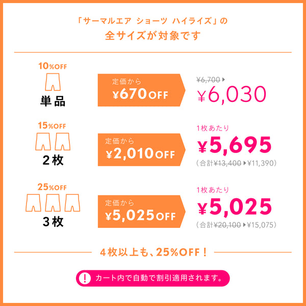 ベア サーマルエア ショーツ ハイライズ