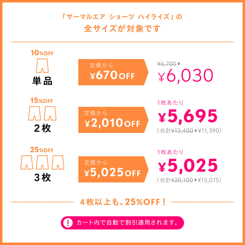 ベア サーマルエア ショーツ ハイライズ