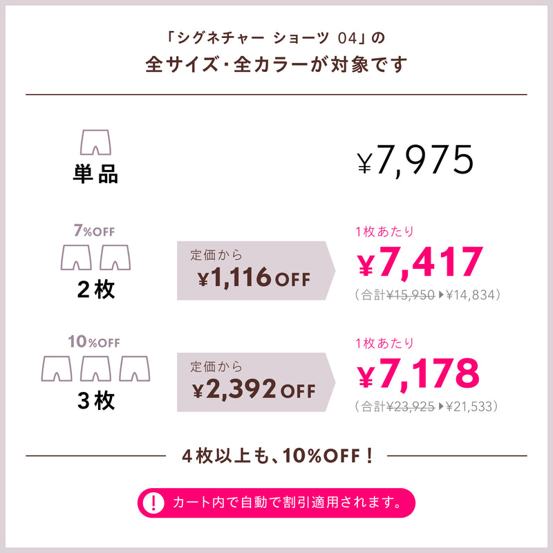 吸水ショーツ 125ml シグネチャーショーツ 04 | Bé-A〈ベア〉公式